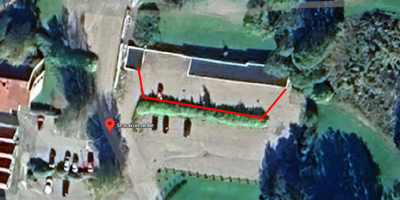 Kartta aidattavasta alueesta.