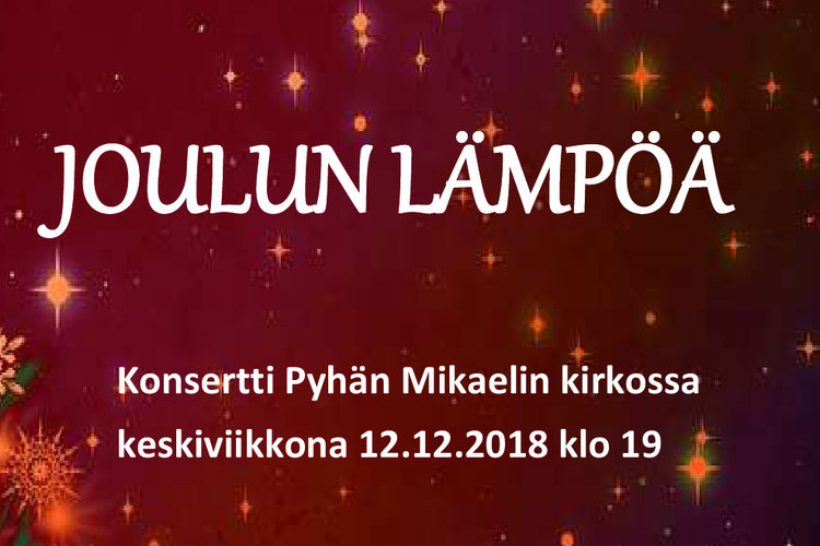 Joulun lämpöä - Nuorisokuoro Merituulen ja St. Michael Brassin joulukonsertti Joulun lämpöä - Nuorisokuoro Merituulen ja St. Michael Brassin joulukonsertti