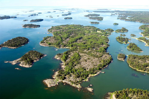 Räfsön leirikeskus Ilmakuva Räfsön saaresta