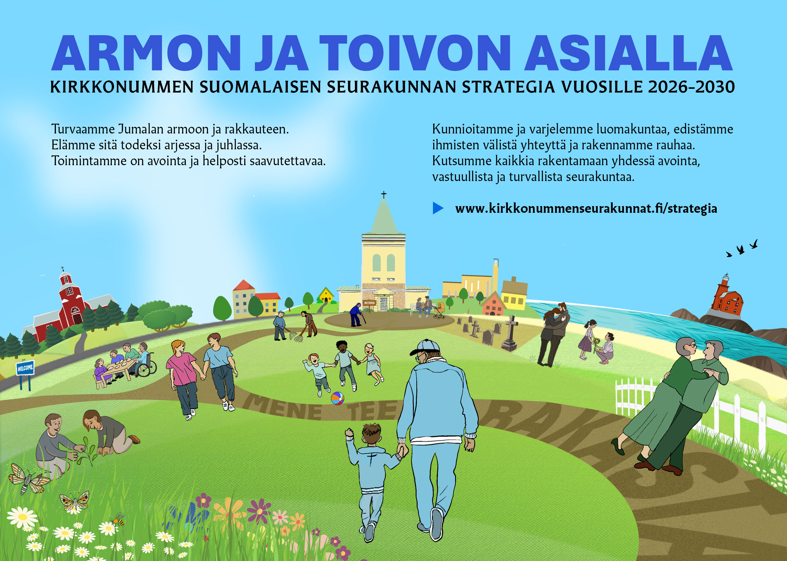 Strategiamme visuaalinen ilme (kuvituskuva).