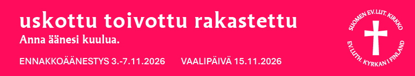 uskottu, toivottu, rakastettu - anna äänesi kuulua