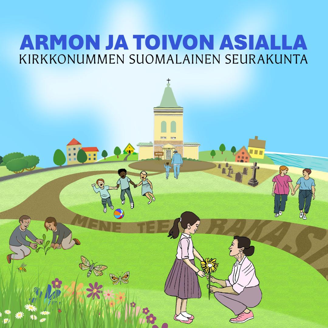 Seurakunnan strategian kuvituskuva.